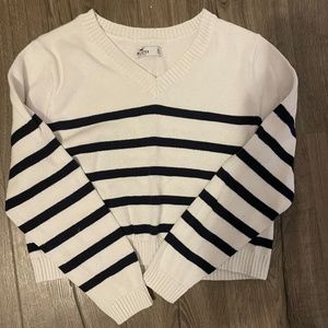 Hollister V-Neck Striped Sweater